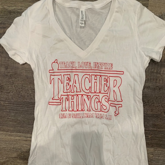Stranger Things Teacher Things Shirt NEW - Picture 1 of 4